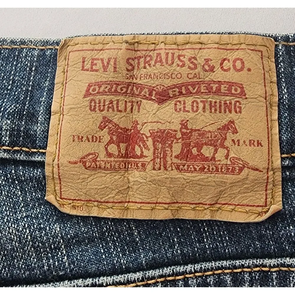 Levis Jeans Womens 8 Blue 550 Relaxed Boot Cut Mid Waist Mom Denim Pants Y2K 07 - Picture 16 of 16